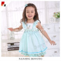 girl's blue gradient ramp ruffle dress